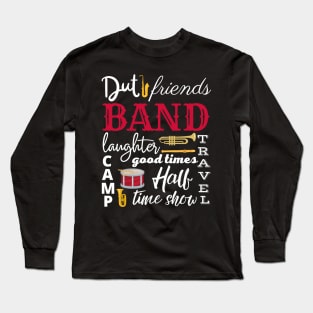 Marching Band Word Cloud Long Sleeve T-Shirt